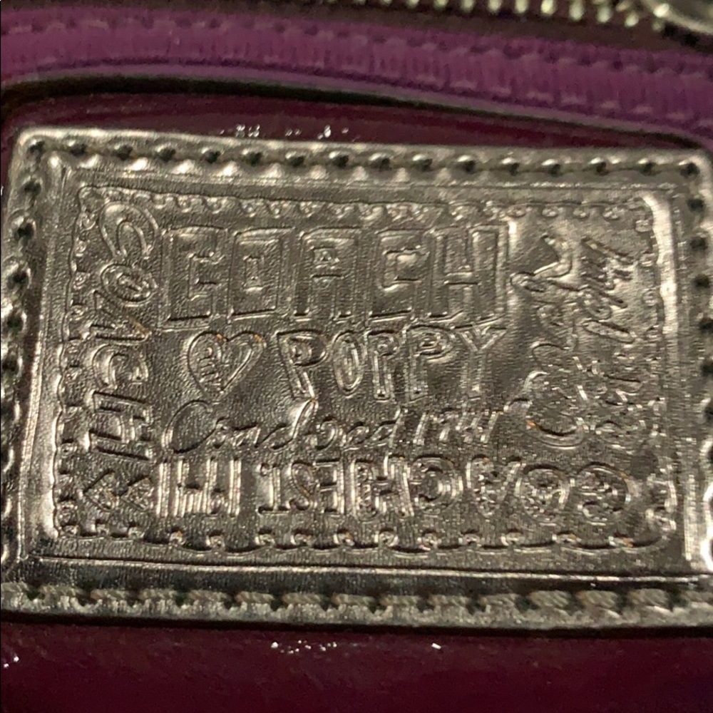 Purple poppy purse coach